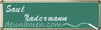 Saul Nadermann Visitenkarte